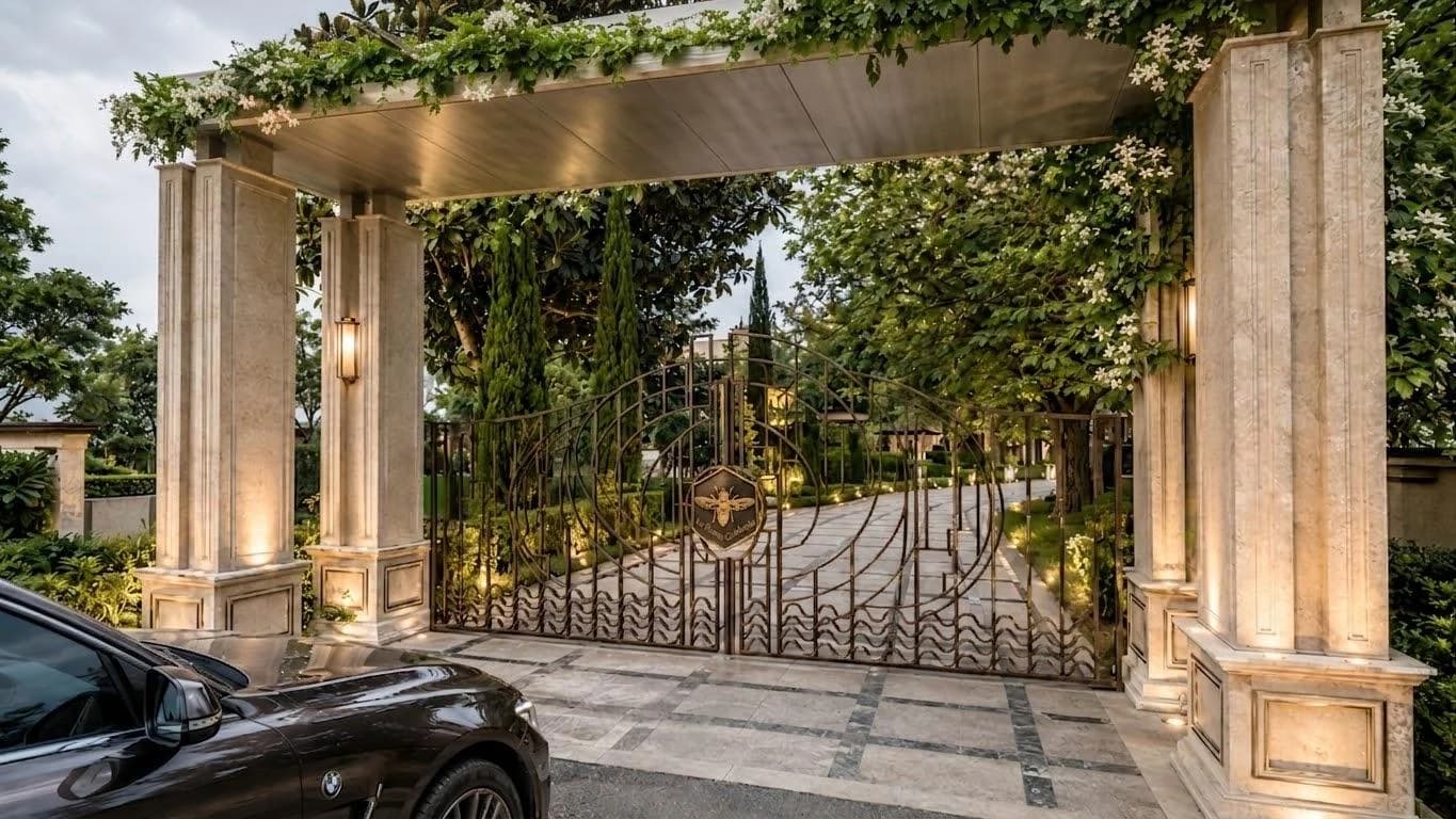 Architectural render of the proposed Arrival gate at Le Roma Gardenia