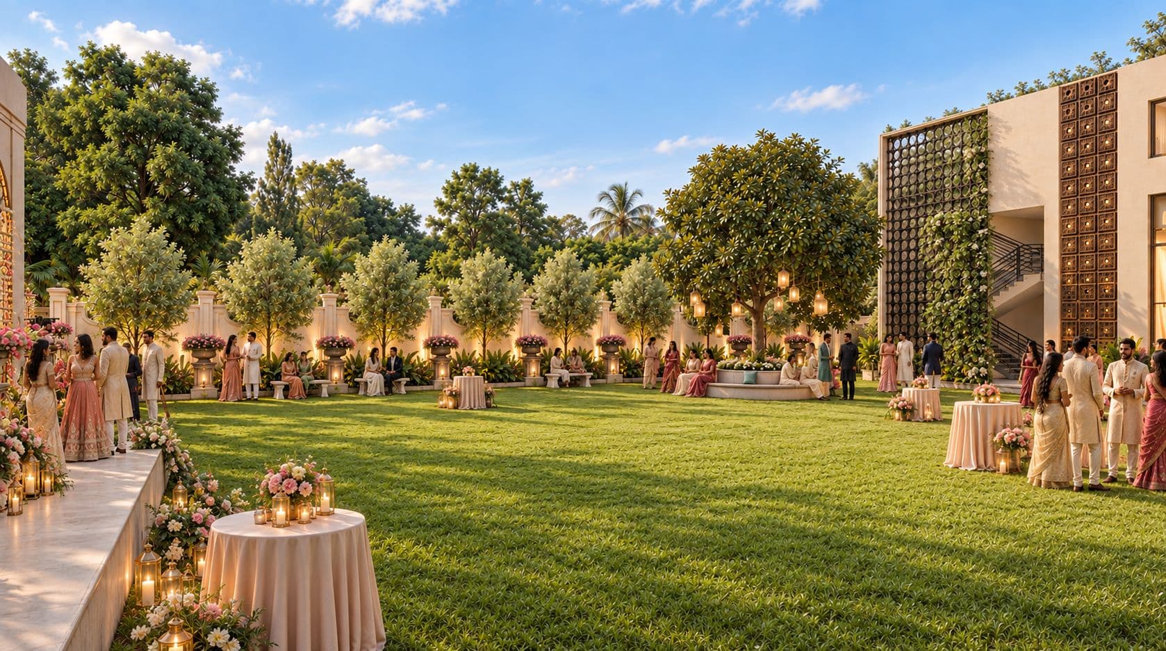 Architectural visualisation of the proposed celebration lawn